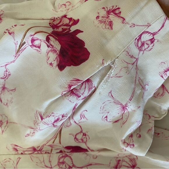 Chelsea and Walker Floral Button Front Mini Dress - Picture 5 of 9